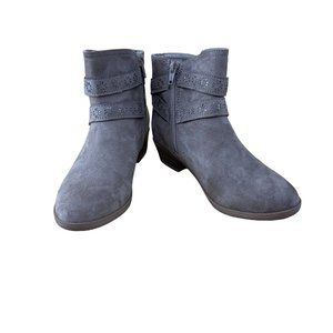 SO Samantha Girls' Ankle Boots Size 3 Beige Memory Foam Bootie